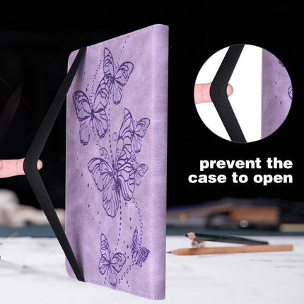Embossed Butterfly Pattern Leather Tablet Case, For Lenovo Legion Y700, For Lenovo Tab K10, For Lenovo Tab P11 Plus