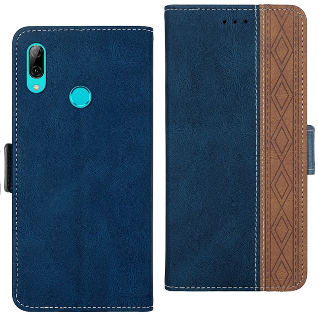 Stitching Side-Magnetic RFID Leather Phone Case, For Huawei P smart 2019, For Huawei P smart 2021, For Huawei P30 Lite, For Huawei Y6 2019, For Huawei Y7 2019, For Honor 50