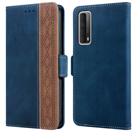 Stitching Side-Magnetic RFID Leather Phone Case, For Huawei P smart 2019, For Huawei P smart 2021, For Huawei P30 Lite, For Huawei Y6 2019, For Huawei Y7 2019, For Honor 50