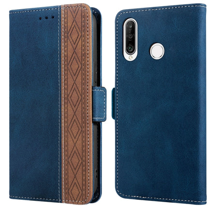 Stitching Side-Magnetic RFID Leather Phone Case, For Huawei P smart 2019, For Huawei P smart 2021, For Huawei P30 Lite, For Huawei Y6 2019, For Huawei Y7 2019, For Honor 50