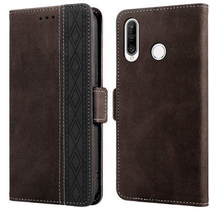 Stitching Side-Magnetic RFID Leather Phone Case, For Huawei P smart 2019, For Huawei P smart 2021, For Huawei P30 Lite, For Huawei Y6 2019, For Huawei Y7 2019, For Honor 50