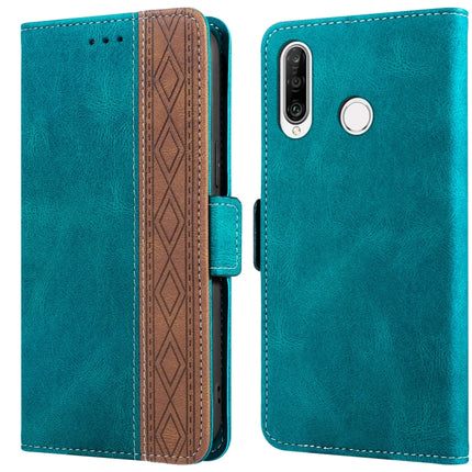 Stitching Side-Magnetic RFID Leather Phone Case, For Huawei P smart 2019, For Huawei P smart 2021, For Huawei P30 Lite, For Huawei Y6 2019, For Huawei Y7 2019, For Honor 50
