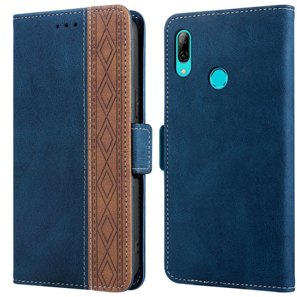 Stitching Side-Magnetic RFID Leather Phone Case, For Huawei P smart 2019, For Huawei P smart 2021, For Huawei P30 Lite, For Huawei Y6 2019, For Huawei Y7 2019, For Honor 50