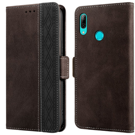 Stitching Side-Magnetic RFID Leather Phone Case, For Huawei P smart 2019, For Huawei P smart 2021, For Huawei P30 Lite, For Huawei Y6 2019, For Huawei Y7 2019, For Honor 50