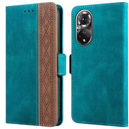 Stitching Side-Magnetic RFID Leather Phone Case, For Huawei P smart 2019, For Huawei P smart 2021, For Huawei P30 Lite, For Huawei Y6 2019, For Huawei Y7 2019, For Honor 50