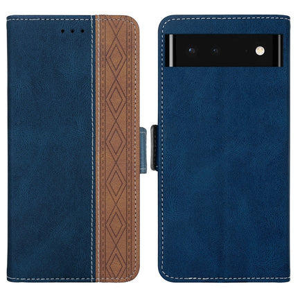 Stitching Side-Magnetic RFID Leather Phone Case, For Google Pixel 6, For Sony Xperia 10 III, For Huawei P smart Z