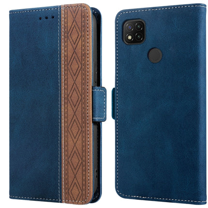 Stitching Side-Magnetic RFID Leather Phone Case, For Xiaomi Redmi 9, For Xiaomi Redmi 9A, For Xiaomi Redmi 9C, For Xiaomi Redmi 9T, For Xiaomi Redmi Note 9 Pro 4G / 9S, For Xiaomi Redmi Note 9 / 10X