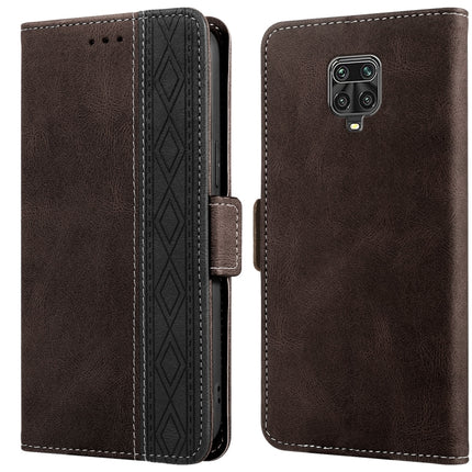 Stitching Side-Magnetic RFID Leather Phone Case, For Xiaomi Redmi 9, For Xiaomi Redmi 9A, For Xiaomi Redmi 9C, For Xiaomi Redmi 9T, For Xiaomi Redmi Note 9 Pro 4G / 9S, For Xiaomi Redmi Note 9 / 10X