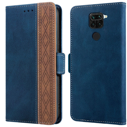 Stitching Side-Magnetic RFID Leather Phone Case, For Xiaomi Redmi 9, For Xiaomi Redmi 9A, For Xiaomi Redmi 9C, For Xiaomi Redmi 9T, For Xiaomi Redmi Note 9 Pro 4G / 9S, For Xiaomi Redmi Note 9 / 10X