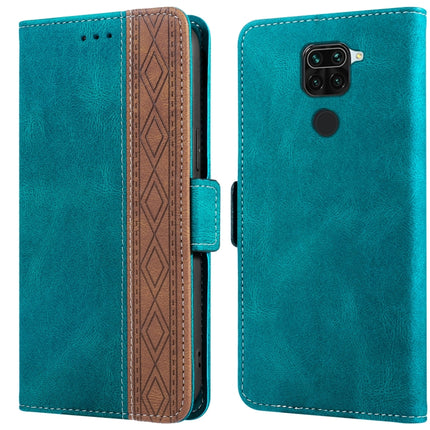 Stitching Side-Magnetic RFID Leather Phone Case, For Xiaomi Redmi 9, For Xiaomi Redmi 9A, For Xiaomi Redmi 9C, For Xiaomi Redmi 9T, For Xiaomi Redmi Note 9 Pro 4G / 9S, For Xiaomi Redmi Note 9 / 10X
