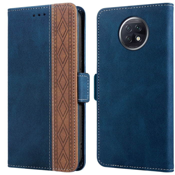 Stitching Side-Magnetic RFID Leather Phone Case, For Xiaomi Redmi Note 9T 5G, For Xiaomi Redmi Note 10 4G, For Xiaomi Redmi Note 10 Pro, For Xiaomi Redmi Note 11, For Xiaomi Redmi Note 11 International, For Xiaomi Redmi Note 10 JP Version