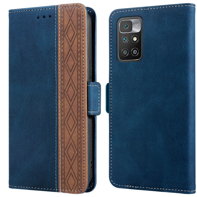 Stitching Side-Magnetic RFID Leather Phone Case, For Xiaomi Redmi 10 4G, For Xiaomi Redmi Note 11 Pro, For Xiaomi Mi 11 Lite, For Xiaomi Mi 11T, For Xiaomi Poco X3, For Xiaomi 12