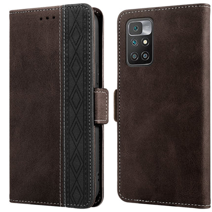 Stitching Side-Magnetic RFID Leather Phone Case, For Xiaomi Redmi 10 4G, For Xiaomi Redmi Note 11 Pro, For Xiaomi Mi 11 Lite, For Xiaomi Mi 11T, For Xiaomi Poco X3, For Xiaomi 12