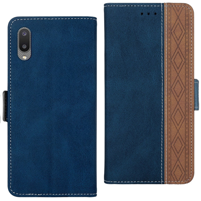 Stitching Side-Magnetic RFID Leather Phone Case, For Samsung Galaxy A02, For Samsung Galaxy A02s, For Samsung Galaxy A03s 166mm, For Samsung Galaxy A12 5G, For Samsung Galaxy A13 4G, For Samsung Galaxy A13 5G