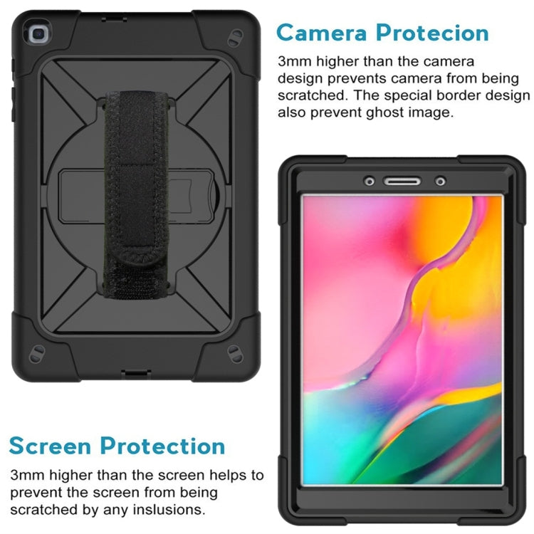 Estuche combinado de silicona y PC con soporte en color de contraste para Galaxy Tab A 8.0 (2019) T290, Galaxy Tab A 10.1 (2019) T510 y iPad 9.7