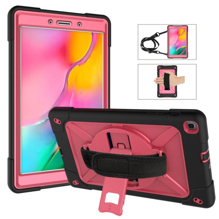 Estuche combinado de silicona y PC con soporte en color de contraste para Galaxy Tab A 8.0 (2019) T290, Galaxy Tab A 10.1 (2019) T510 y iPad 9.7