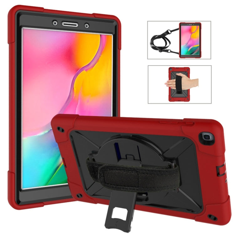 Estuche combinado de silicona y PC con soporte en color de contraste para Galaxy Tab A 8.0 (2019) T290, Galaxy Tab A 10.1 (2019) T510 y iPad 9.7