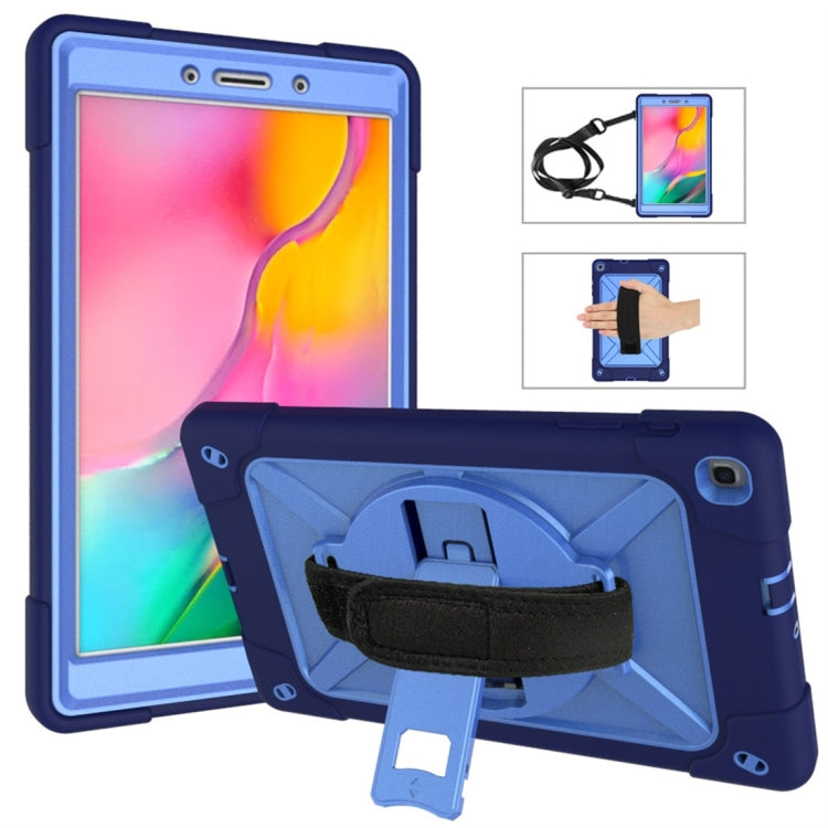 Estuche combinado de silicona y PC con soporte en color de contraste para Galaxy Tab A 8.0 (2019) T290, Galaxy Tab A 10.1 (2019) T510 y iPad 9.7