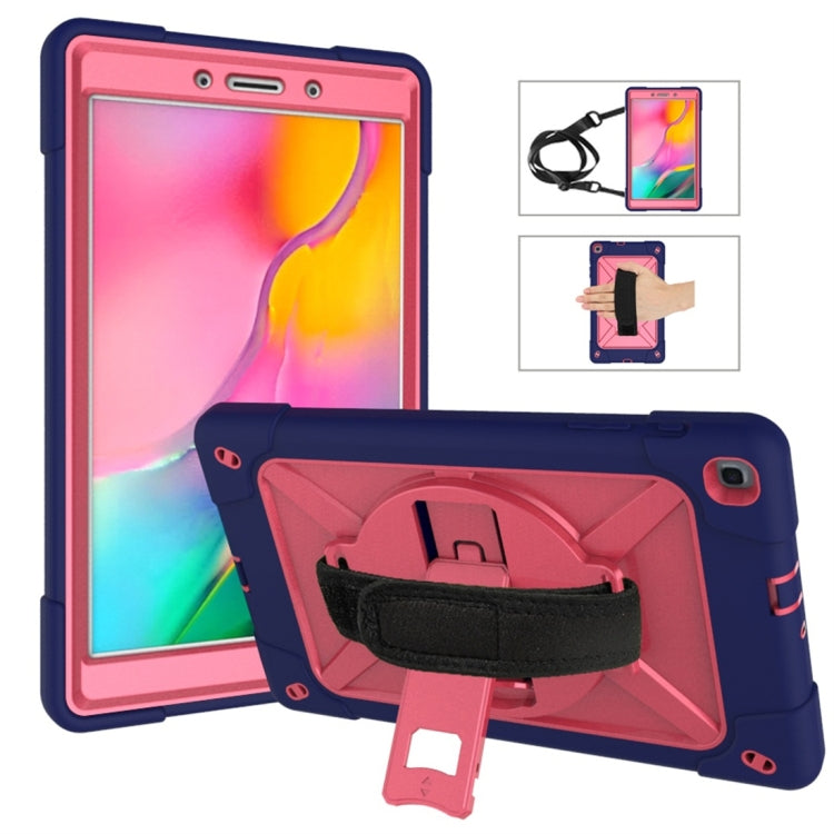 Estuche combinado de silicona y PC con soporte en color de contraste para Galaxy Tab A 8.0 (2019) T290, Galaxy Tab A 10.1 (2019) T510 y iPad 9.7