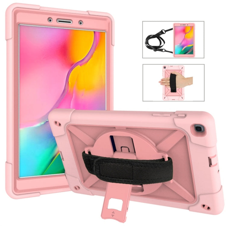 Estuche combinado de silicona y PC con soporte en color de contraste para Galaxy Tab A 8.0 (2019) T290, Galaxy Tab A 10.1 (2019) T510 y iPad 9.7