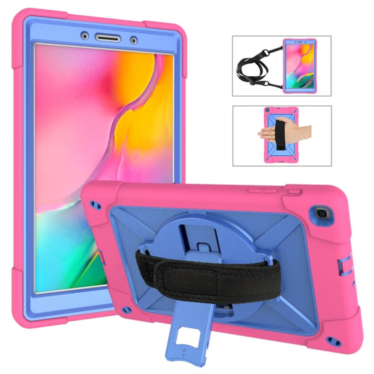 Estuche combinado de silicona y PC con soporte en color de contraste para Galaxy Tab A 8.0 (2019) T290, Galaxy Tab A 10.1 (2019) T510 y iPad 9.7