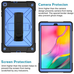 Estuche combinado de silicona y PC con soporte en color de contraste para Galaxy Tab A 8.0 (2019) T290, Galaxy Tab A 10.1 (2019) T510 y iPad 9.7