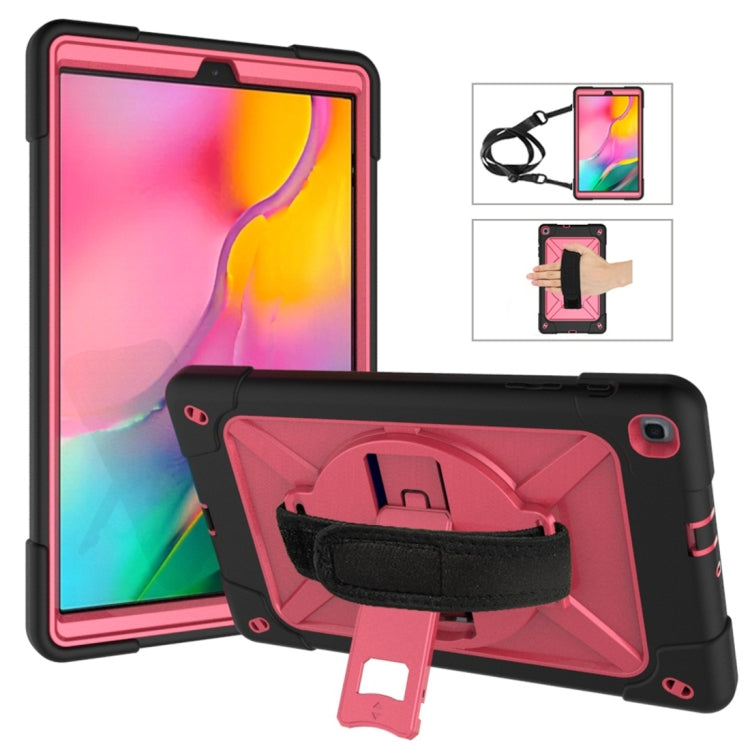 Estuche combinado de silicona y PC con soporte en color de contraste para Galaxy Tab A 8.0 (2019) T290, Galaxy Tab A 10.1 (2019) T510 y iPad 9.7