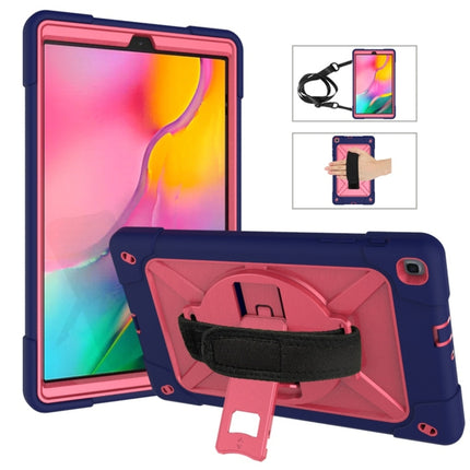 Contrast Color Silicone + PC Combination Case with Holder