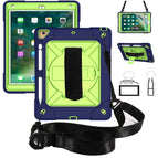 For iPad 9.7 / Navy Blue + Olivine