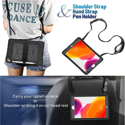 Estuche combinado de silicona y PC en color de contraste con soporte para iPad 10.2 y iPad Mini 5/4