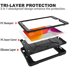 Contrast Color Silicone + PC Combination Case with Holder, For iPad 10.2, For iPad Mini 5 / 4