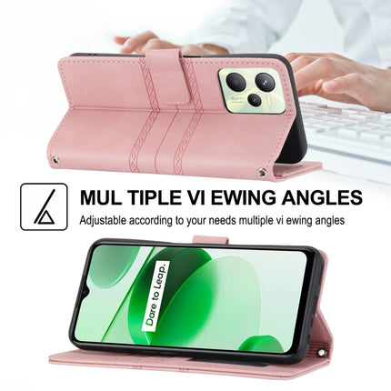 Embossed Striped Magnetic Buckle Horizontal Flip Phone Leather Case, For OPPO Realme 9 Pro, For Xiaomi Redmi K50 Gaming, For Xiaomi Redmi K50 Pro