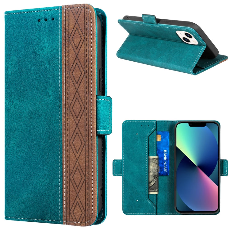 Stitching Magnetic RFID Leather Case, For iPhone 13 mini, For iPhone 13, For iPhone 13 Pro, For iPhone 13 Pro Max, For iPhone 12 mini, For iPhone 12 / 12 Pro
