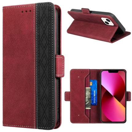 Stitching Magnetic RFID Leather Case, For iPhone 13 mini, For iPhone 13, For iPhone 13 Pro, For iPhone 13 Pro Max, For iPhone 12 mini, For iPhone 12 / 12 Pro