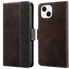 Stitching Magnetic RFID Leather Case, For iPhone 13 mini, For iPhone 13, For iPhone 13 Pro, For iPhone 13 Pro Max, For iPhone 12 mini, For iPhone 12 / 12 Pro