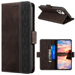 Stitching Magnetic RFID Leather Case, For iPhone 13 mini, For iPhone 13, For iPhone 13 Pro, For iPhone 13 Pro Max, For iPhone 12 mini, For iPhone 12 / 12 Pro