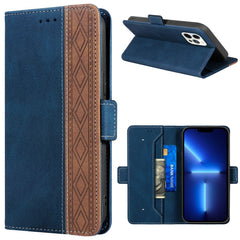 Stitching Magnetic RFID Leather Case, For iPhone 13 mini, For iPhone 13, For iPhone 13 Pro, For iPhone 13 Pro Max, For iPhone 12 mini, For iPhone 12 / 12 Pro