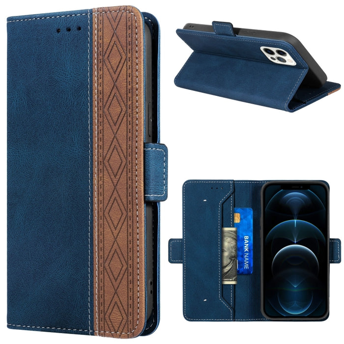 Stitching Magnetic RFID Leather Case, For iPhone 12 Pro Max, For iPhone 11, For iPhone 11 Pro, For iPhone 11 Pro Max, For iPhone X / XS, For iPhone XR