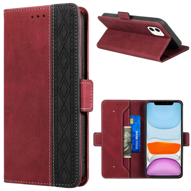 Funda de cuero con tecnología RFID y costuras magnéticas para iPhone 11 Pro, iPhone 11 Pro Max, iPhone X/XS, iPhone XR, iPhone XS Max, iPhone SE 2022/SE 2020/7/8, iPhone 7 Plus/8 Plus