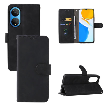 Skin Feel Magnetic Buckle Calf Texture PU Phone Case, For Honor X7, For Honor X8, For Motorola Moto G22