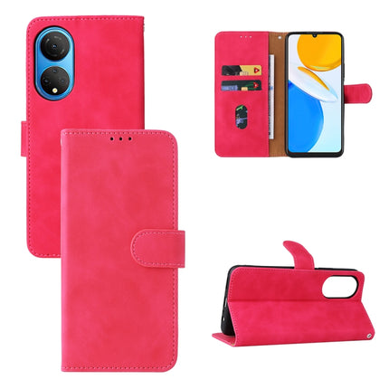 Skin Feel Magnetic Buckle Calf Texture PU Phone Case, For Honor X7, For Honor X8, For Motorola Moto G22
