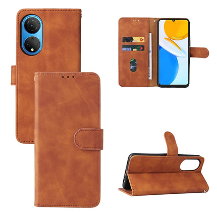 Skin Feel Magnetic Buckle Calf Texture PU Phone Case, For Honor X7, For Honor X8, For Motorola Moto G22