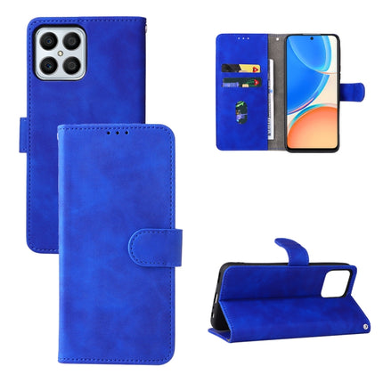 Skin Feel Magnetic Buckle Calf Texture PU Phone Case, For Honor X7, For Honor X8, For Motorola Moto G22