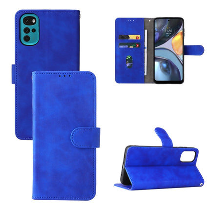 Skin Feel Magnetic Buckle Calf Texture PU Phone Case, For Honor X7, For Honor X8, For Motorola Moto G22