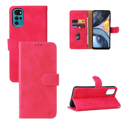 Skin Feel Magnetic Buckle Calf Texture PU Phone Case, For Honor X7, For Honor X8, For Motorola Moto G22