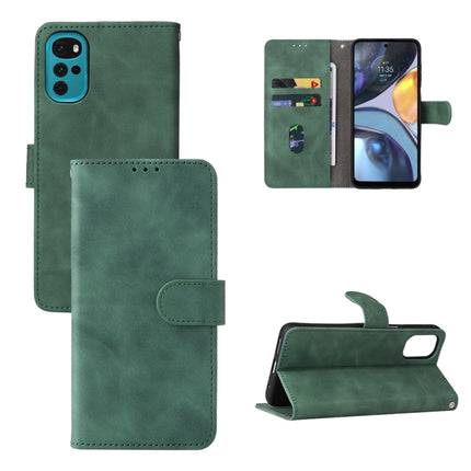 Skin Feel Magnetic Buckle Calf Texture PU Phone Case, For Honor X7, For Honor X8, For Motorola Moto G22