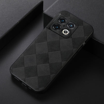 Weave Plaid PU Phone Case, For OnePlus 10 Pro 5G, For OnePlus Nord CE 2 5G