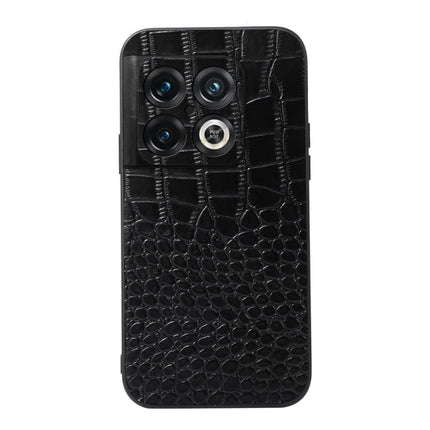 Crocodile Top Layer Cowhide Leather Phone Case, For OnePlus 10 Pro 5G, For OnePlus Nord CE 2 5G