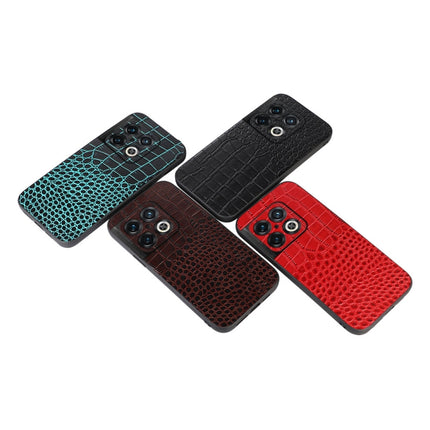Crocodile Top Layer Cowhide Leather Phone Case, For OnePlus 10 Pro 5G, For OnePlus Nord CE 2 5G