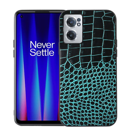 Crocodile Top Layer Cowhide Leather Phone Case, For OnePlus 10 Pro 5G, For OnePlus Nord CE 2 5G